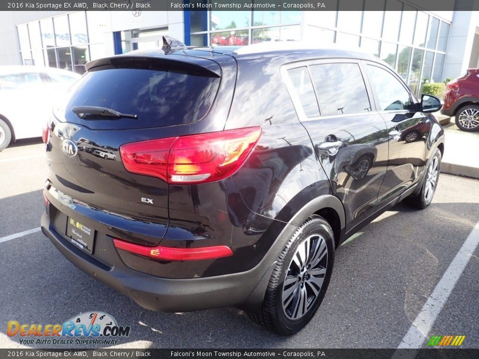 2016 Kia Sportage EX AWD Black Cherry / Black Photo #4