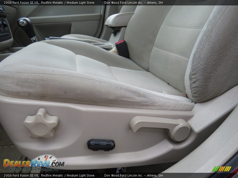 2009 Ford Fusion SE V6 Redfire Metallic / Medium Light Stone Photo #13