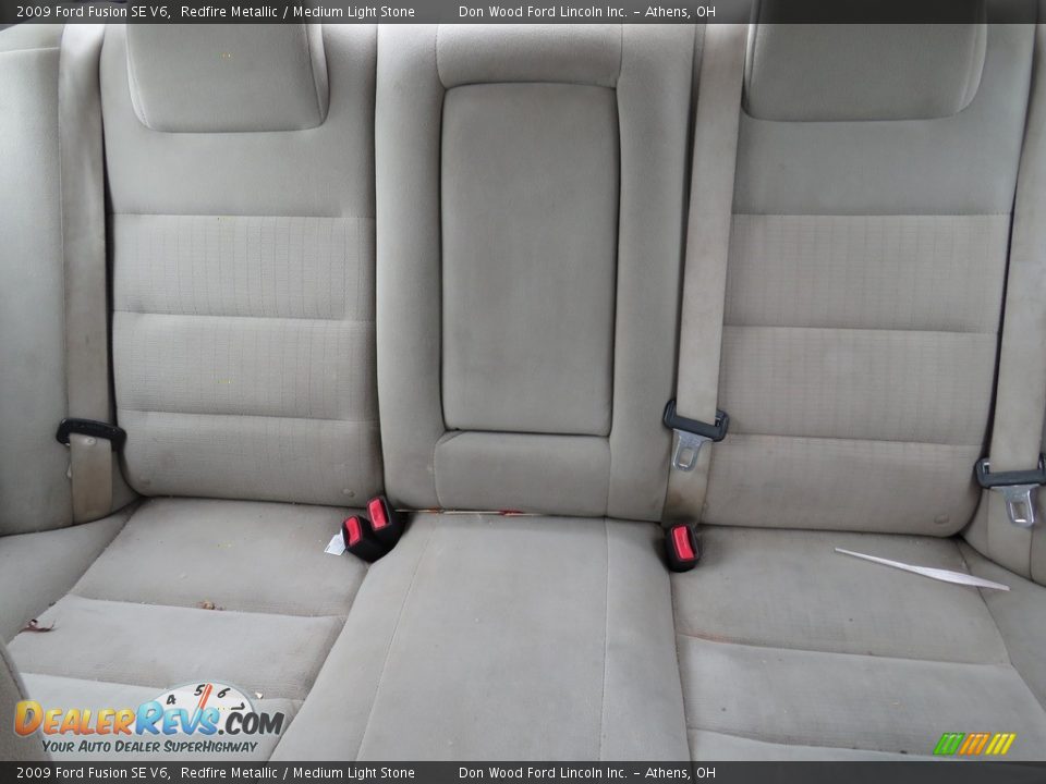 2009 Ford Fusion SE V6 Redfire Metallic / Medium Light Stone Photo #15