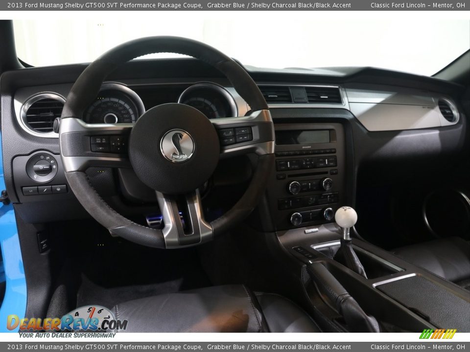 2013 Ford Mustang Shelby GT500 SVT Performance Package Coupe Grabber Blue / Shelby Charcoal Black/Black Accent Photo #7