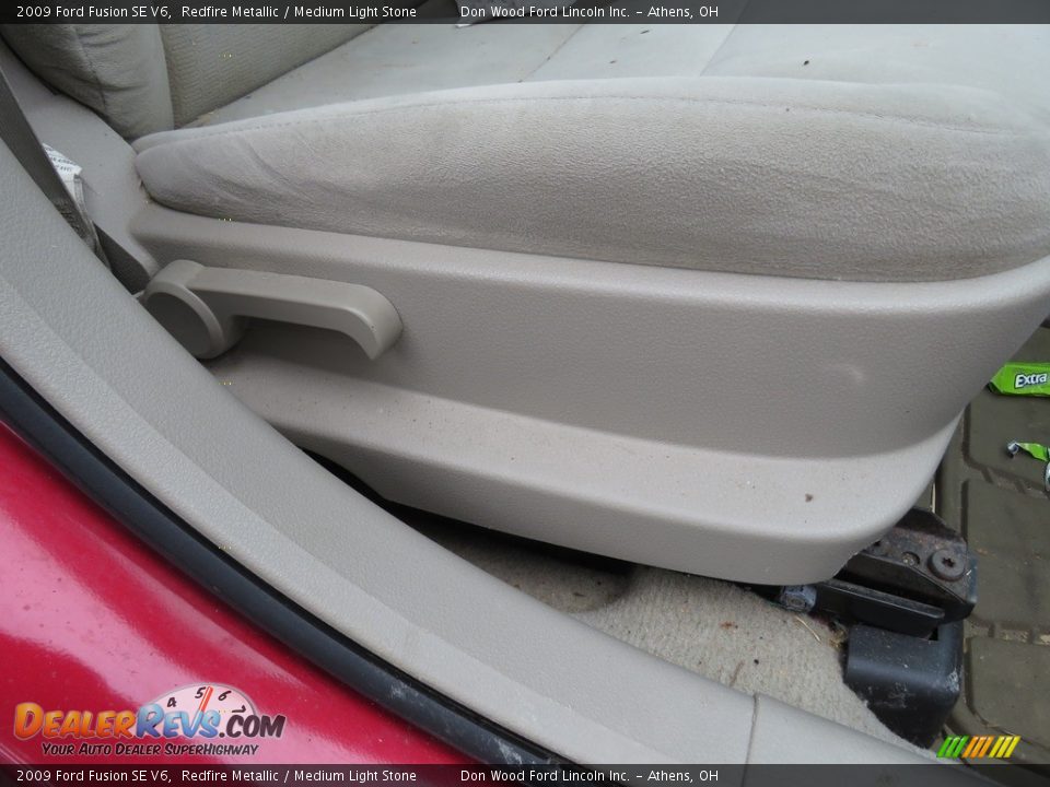 2009 Ford Fusion SE V6 Redfire Metallic / Medium Light Stone Photo #21