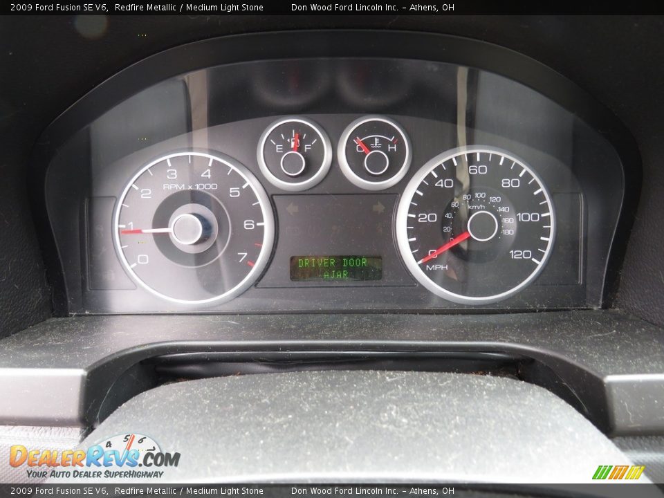 2009 Ford Fusion SE V6 Redfire Metallic / Medium Light Stone Photo #23