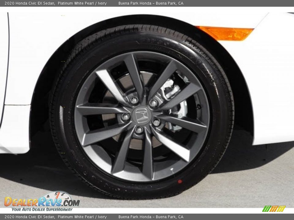 2020 Honda Civic EX Sedan Platinum White Pearl / Ivory Photo #12