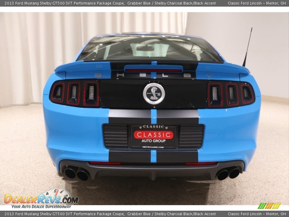 2013 Ford Mustang Shelby GT500 SVT Performance Package Coupe Grabber Blue / Shelby Charcoal Black/Black Accent Photo #19