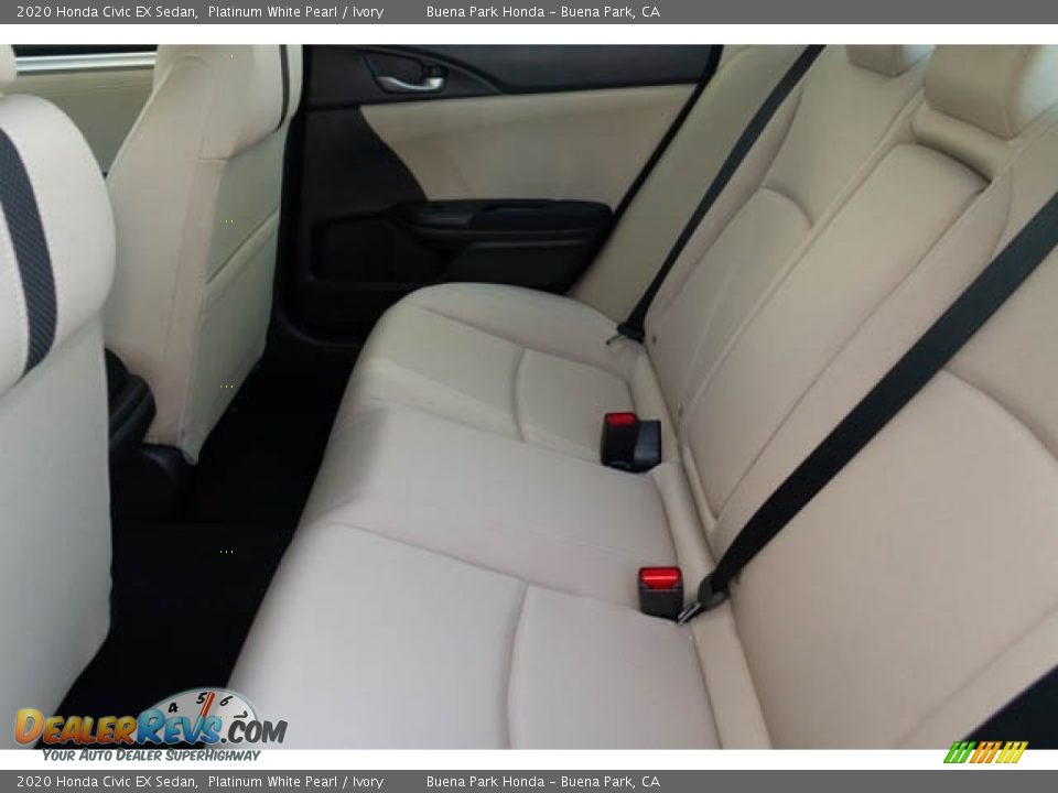 2020 Honda Civic EX Sedan Platinum White Pearl / Ivory Photo #18