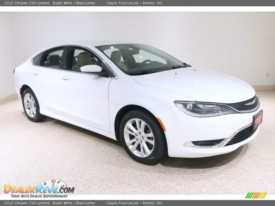 2015 Chrysler 200 Limited Bright White / Black/Linen Photo #1