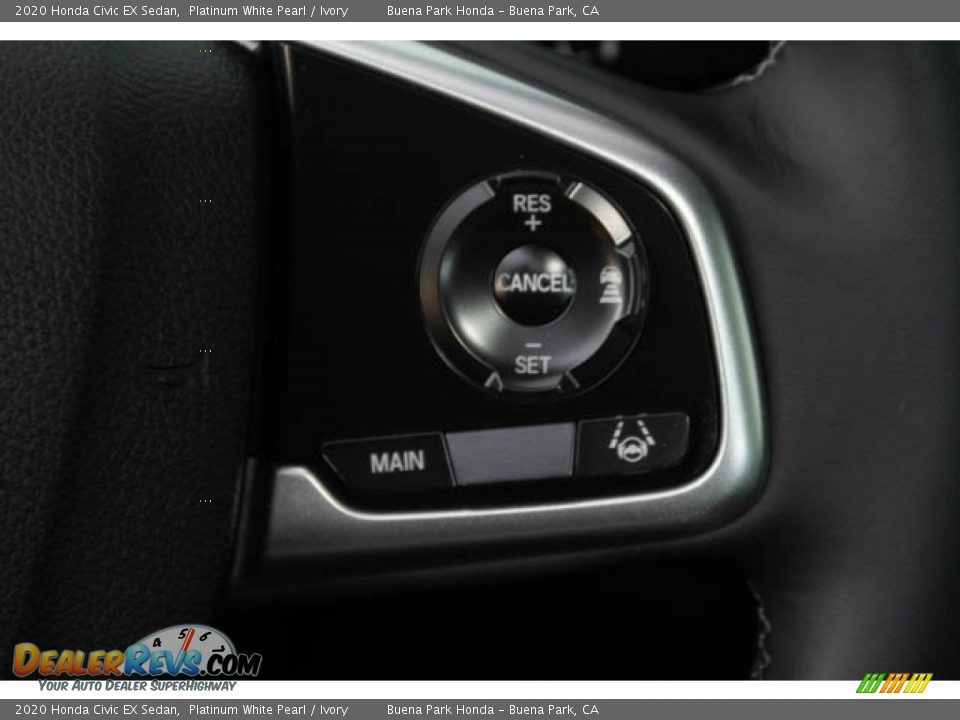 2020 Honda Civic EX Sedan Platinum White Pearl / Ivory Photo #23