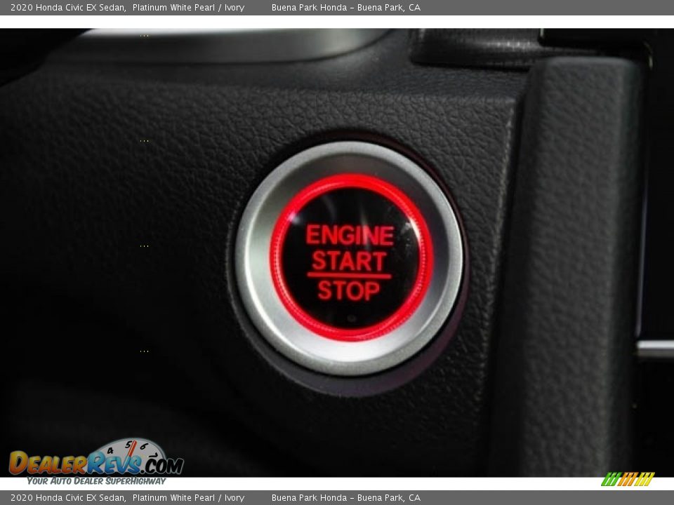 2020 Honda Civic EX Sedan Platinum White Pearl / Ivory Photo #24
