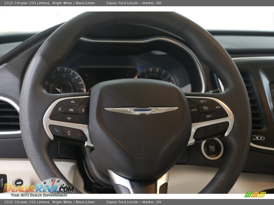 2015 Chrysler 200 Limited Bright White / Black/Linen Photo #7