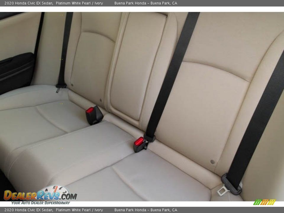 2020 Honda Civic EX Sedan Platinum White Pearl / Ivory Photo #27