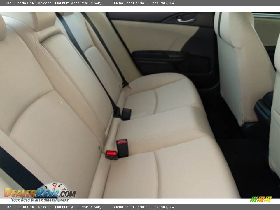 2020 Honda Civic EX Sedan Platinum White Pearl / Ivory Photo #29