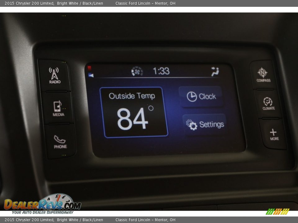 2015 Chrysler 200 Limited Bright White / Black/Linen Photo #14