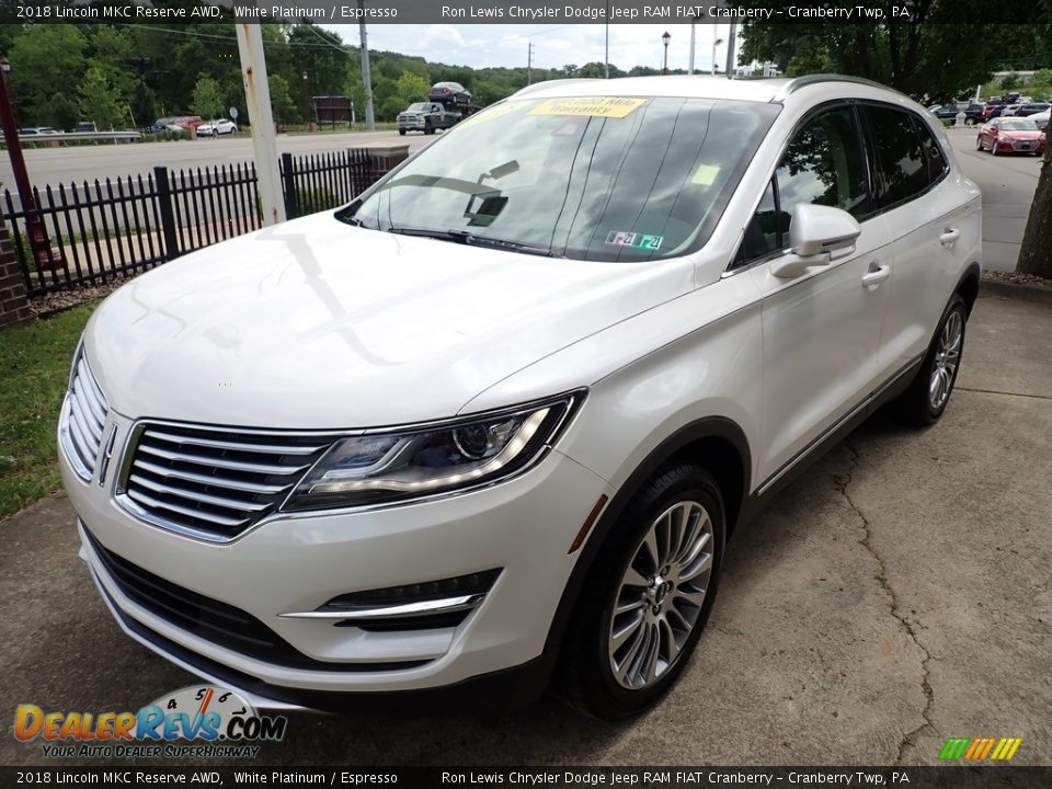 2018 Lincoln MKC Reserve AWD White Platinum / Espresso Photo #3