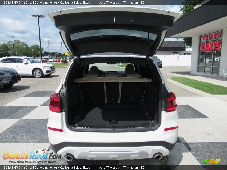 2019 BMW X3 sDrive30i Alpine White / Canberra Beige/Black Photo #5