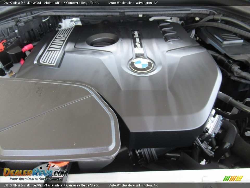 2019 BMW X3 sDrive30i Alpine White / Canberra Beige/Black Photo #6