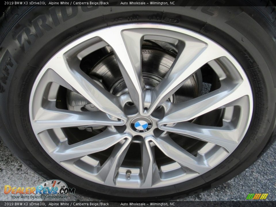 2019 BMW X3 sDrive30i Alpine White / Canberra Beige/Black Photo #7