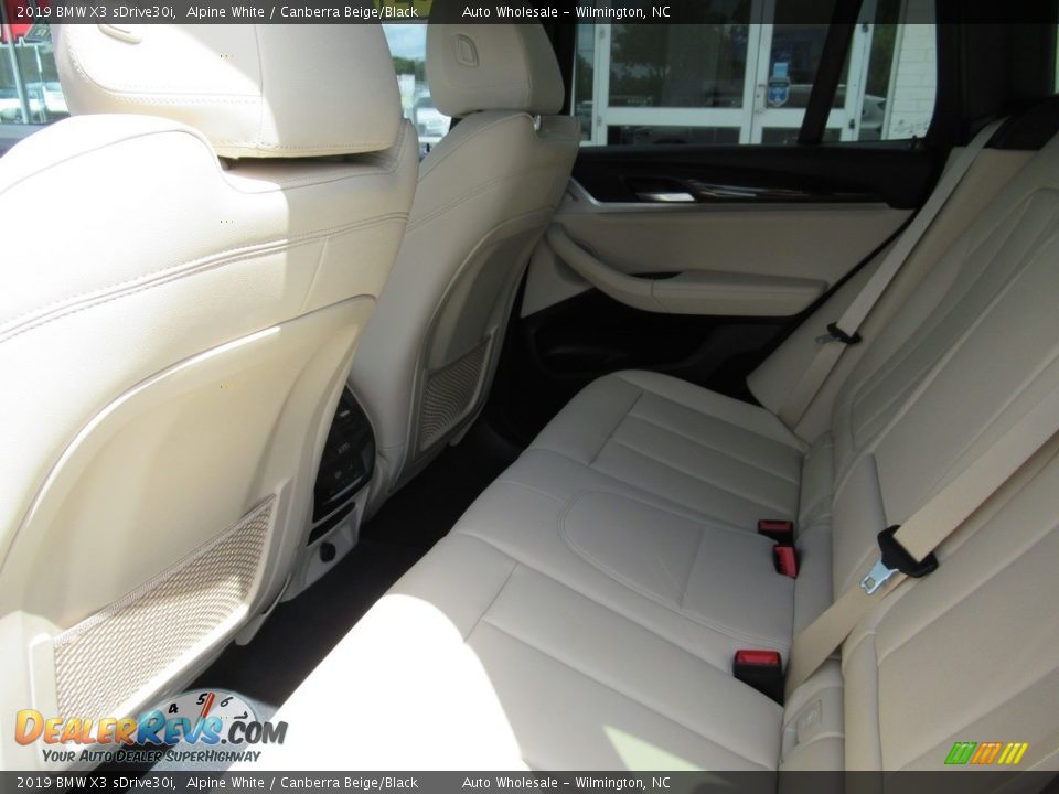 2019 BMW X3 sDrive30i Alpine White / Canberra Beige/Black Photo #10