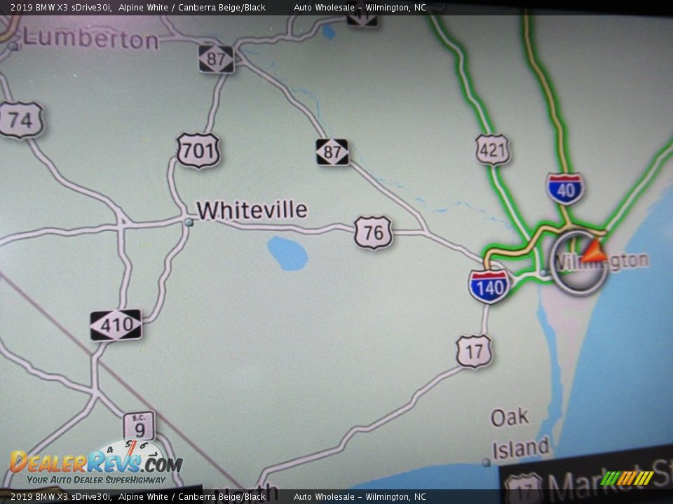 2019 BMW X3 sDrive30i Alpine White / Canberra Beige/Black Photo #16