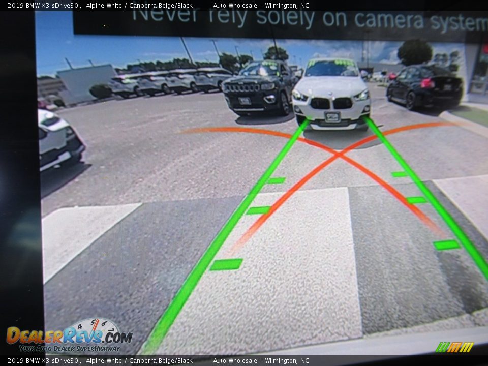 2019 BMW X3 sDrive30i Alpine White / Canberra Beige/Black Photo #18