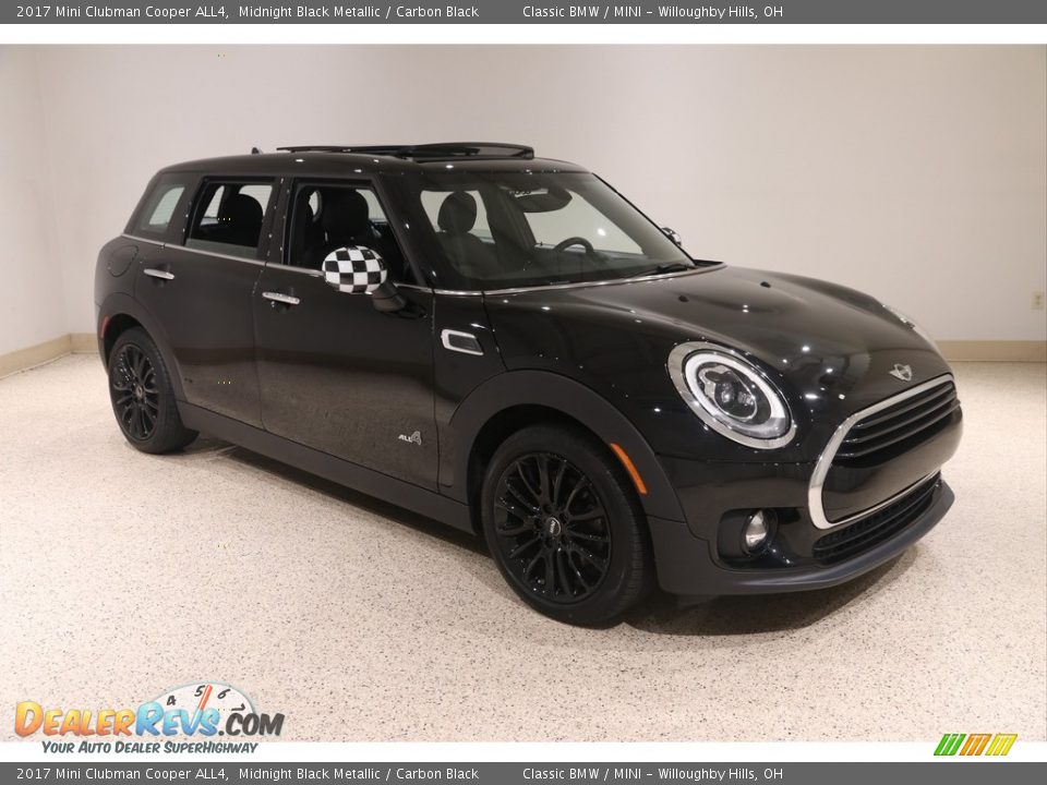 2017 Mini Clubman Cooper ALL4 Midnight Black Metallic / Carbon Black Photo #1