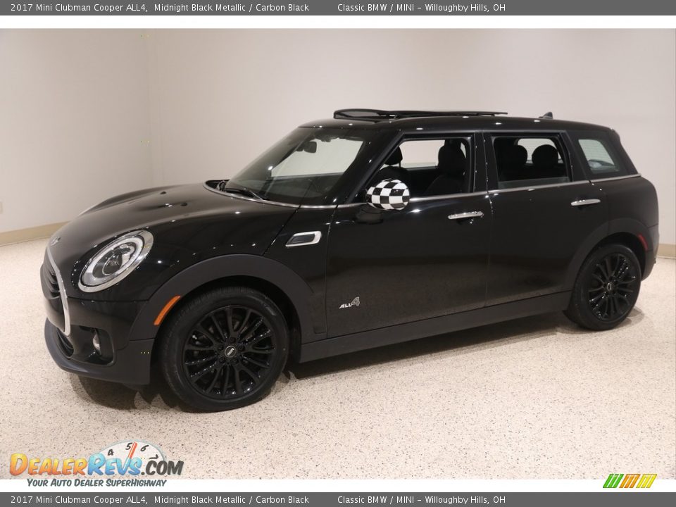 2017 Mini Clubman Cooper ALL4 Midnight Black Metallic / Carbon Black Photo #3