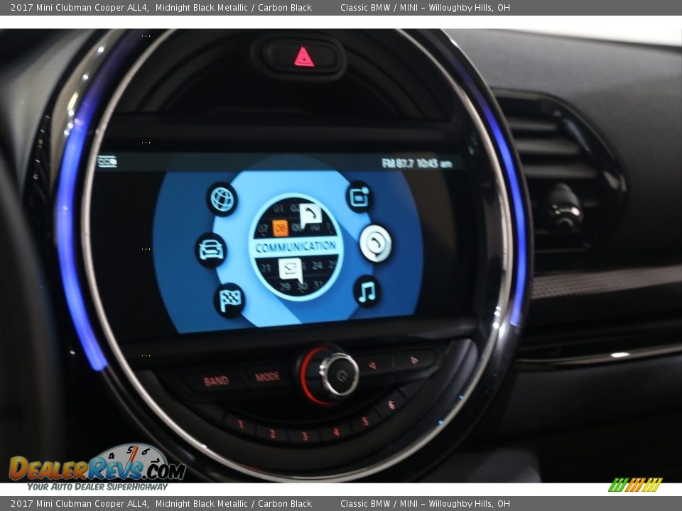 2017 Mini Clubman Cooper ALL4 Midnight Black Metallic / Carbon Black Photo #12