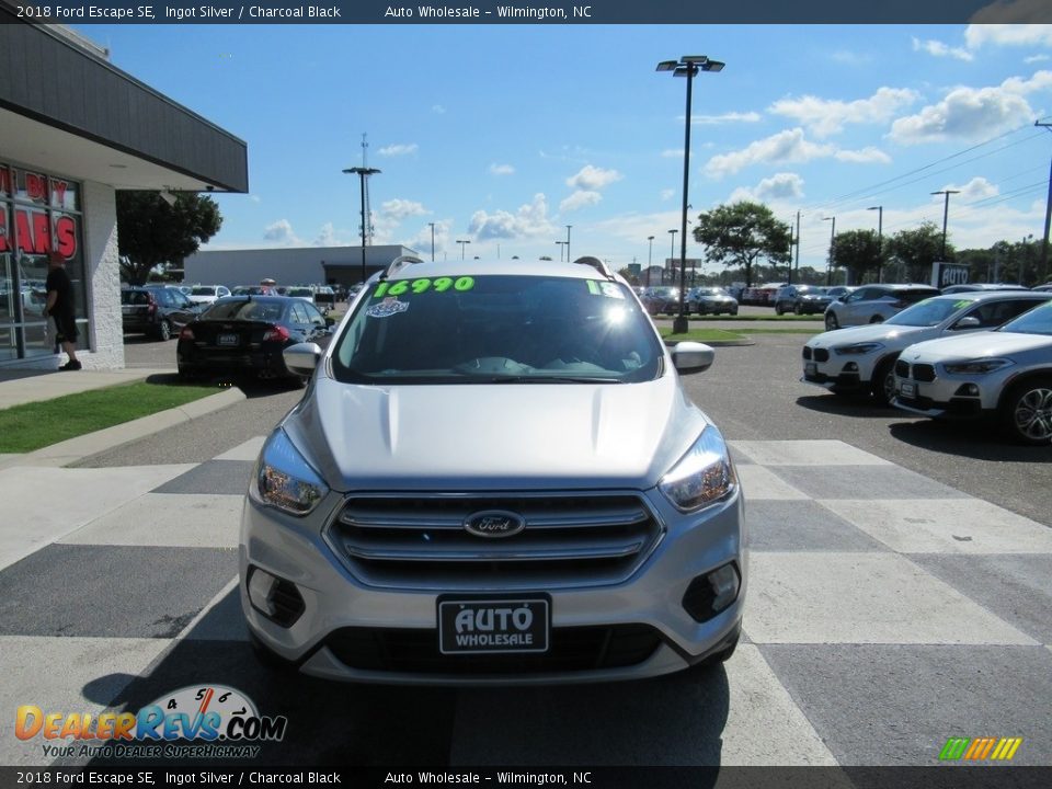 2018 Ford Escape SE Ingot Silver / Charcoal Black Photo #2