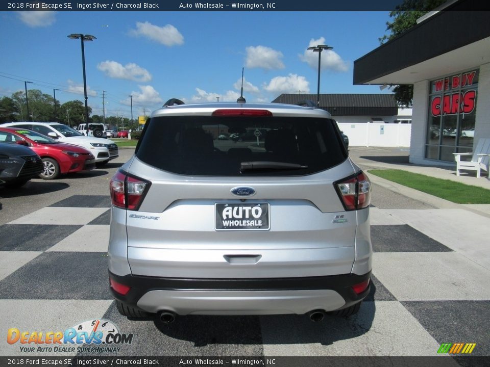 2018 Ford Escape SE Ingot Silver / Charcoal Black Photo #4