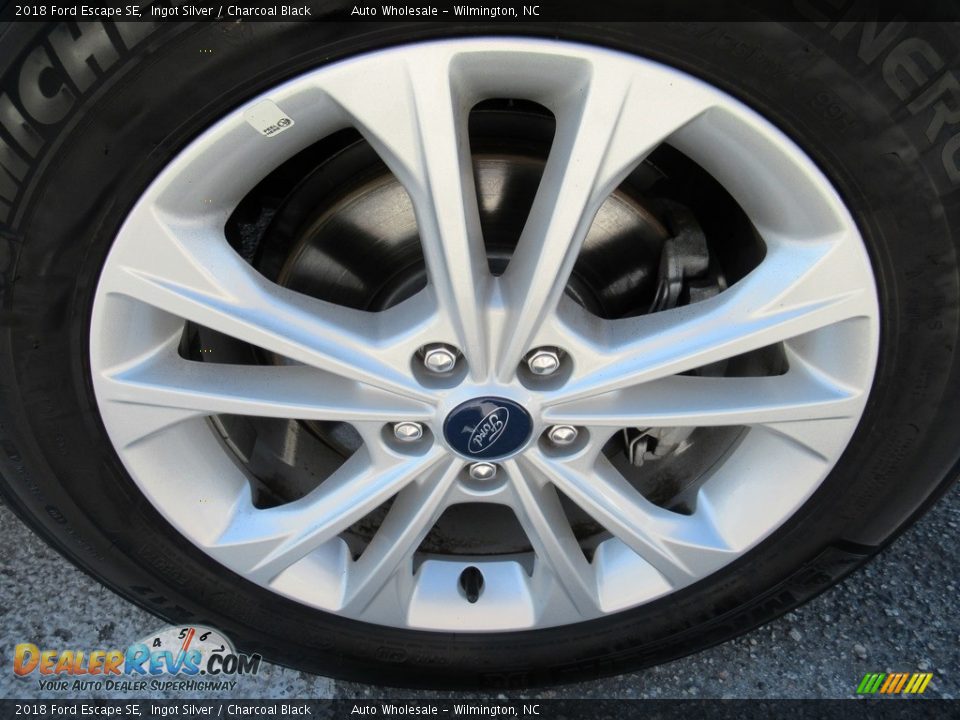 2018 Ford Escape SE Ingot Silver / Charcoal Black Photo #7