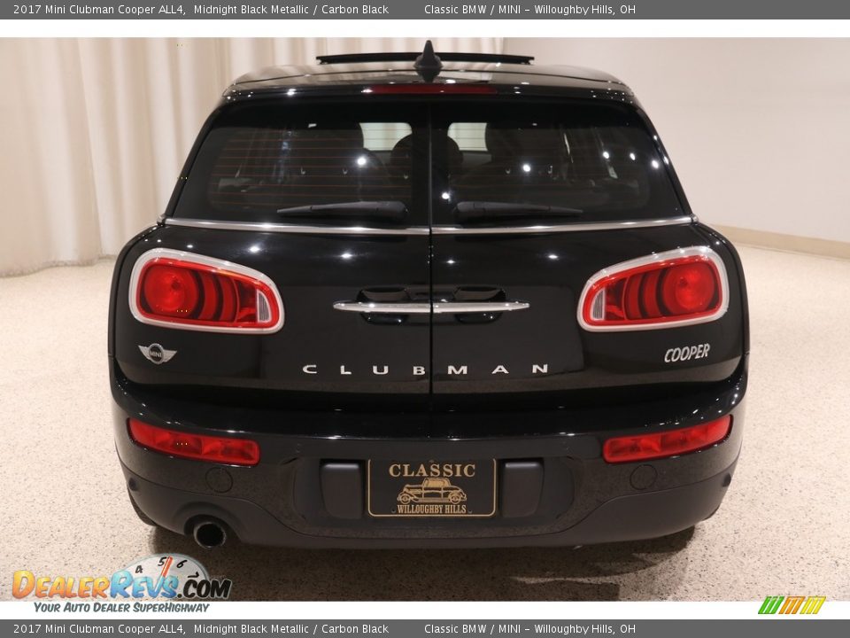 2017 Mini Clubman Cooper ALL4 Midnight Black Metallic / Carbon Black Photo #24