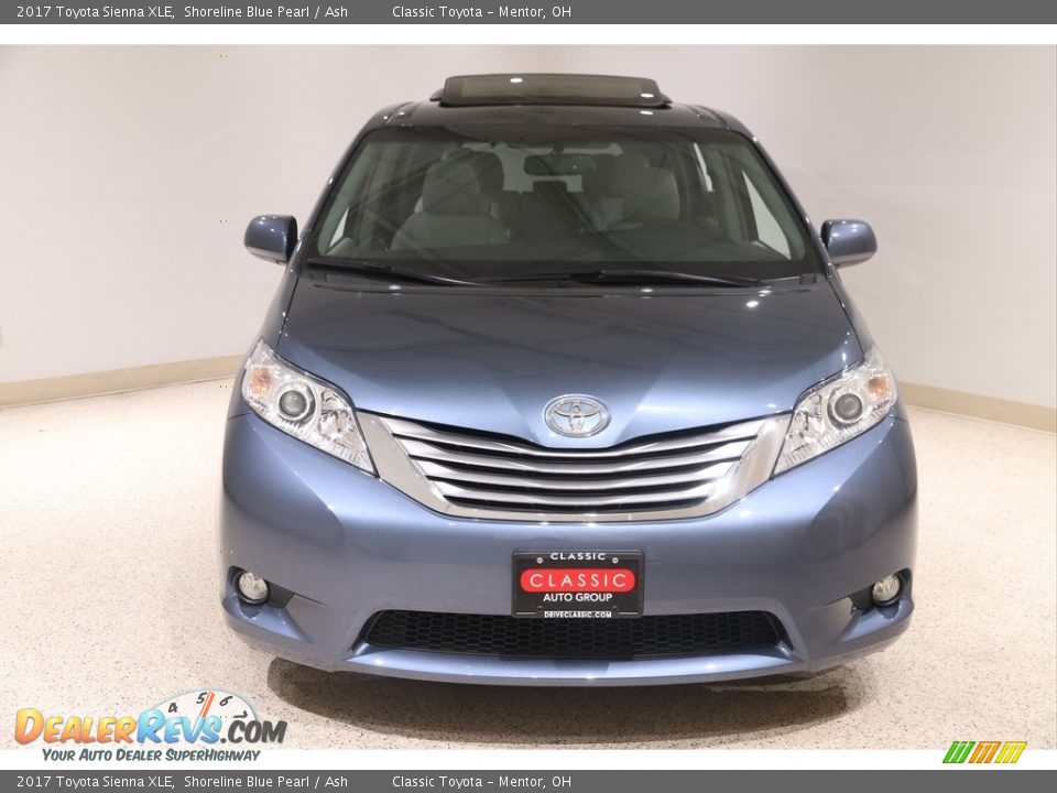 2017 Toyota Sienna XLE Shoreline Blue Pearl / Ash Photo #2