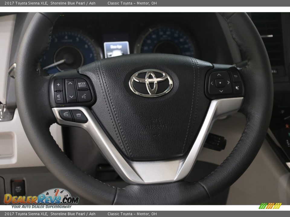 2017 Toyota Sienna XLE Shoreline Blue Pearl / Ash Photo #7