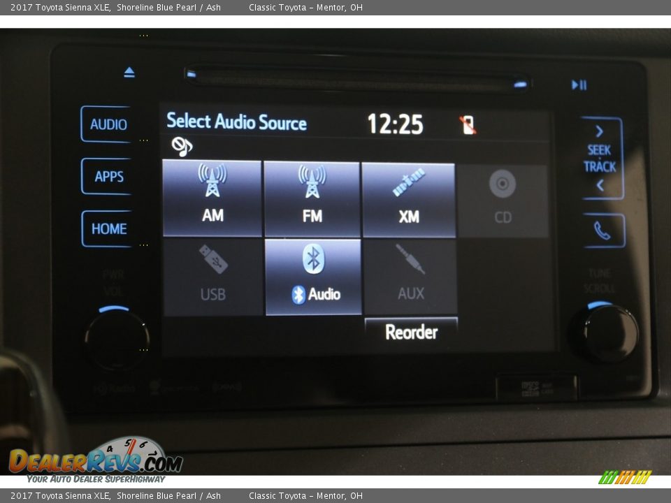 2017 Toyota Sienna XLE Shoreline Blue Pearl / Ash Photo #12