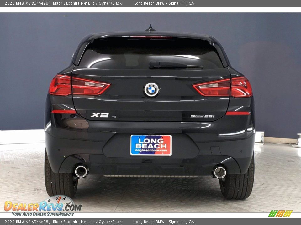 2020 BMW X2 sDrive28i Black Sapphire Metallic / Oyster/Black Photo #3