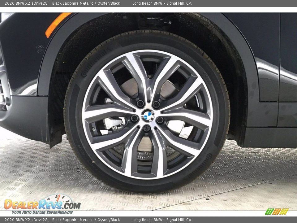 2020 BMW X2 sDrive28i Black Sapphire Metallic / Oyster/Black Photo #9