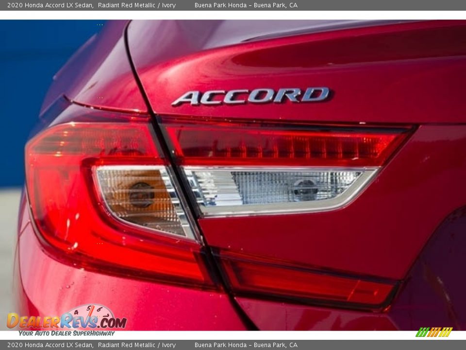 2020 Honda Accord LX Sedan Radiant Red Metallic / Ivory Photo #7