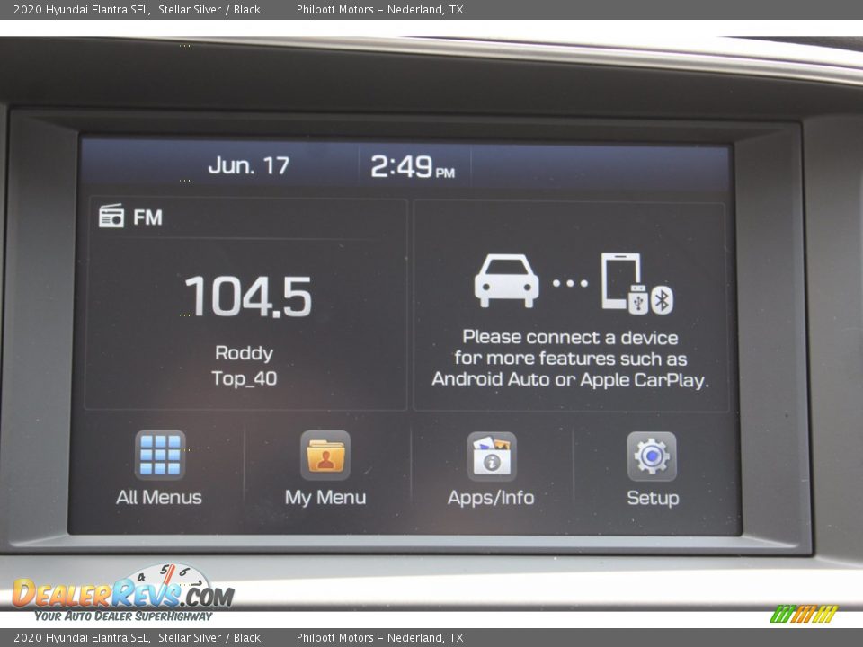 2020 Hyundai Elantra SEL Stellar Silver / Black Photo #15