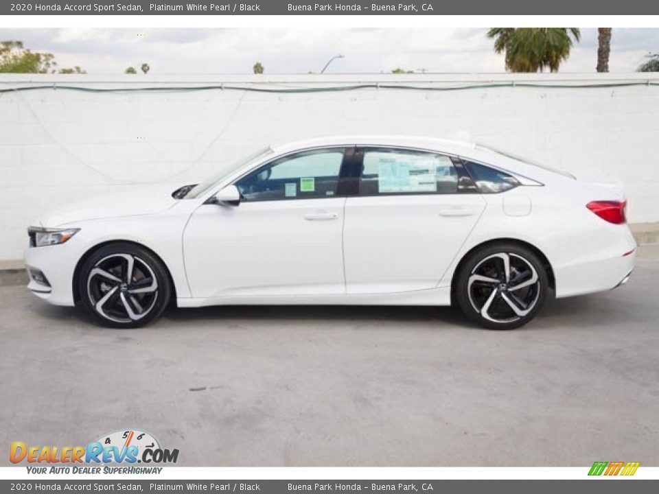 2020 Honda Accord Sport Sedan Platinum White Pearl / Black Photo #9