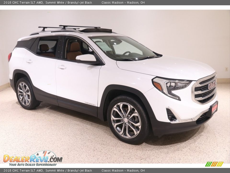 2018 GMC Terrain SLT AWD Summit White / Brandy/­Jet Black Photo #1