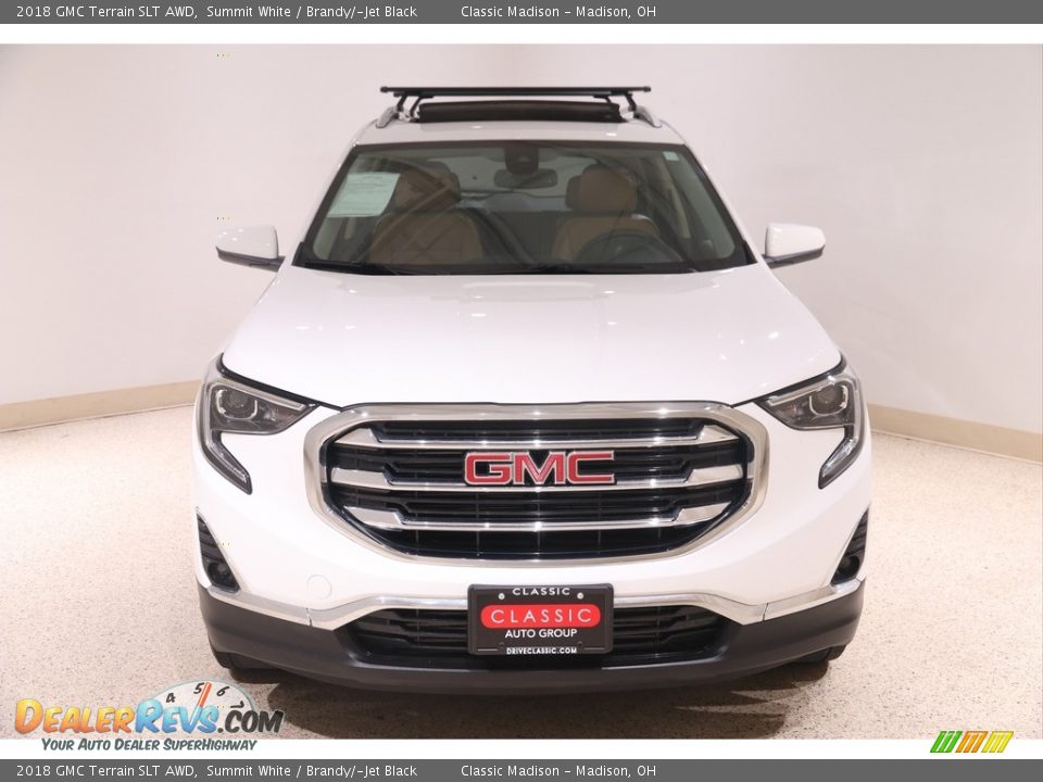 2018 GMC Terrain SLT AWD Summit White / Brandy/­Jet Black Photo #2