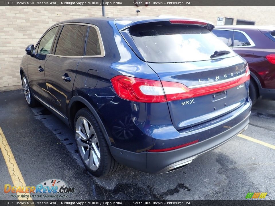 2017 Lincoln MKX Reserve AWD Midnight Sapphire Blue / Cappuccino Photo #2