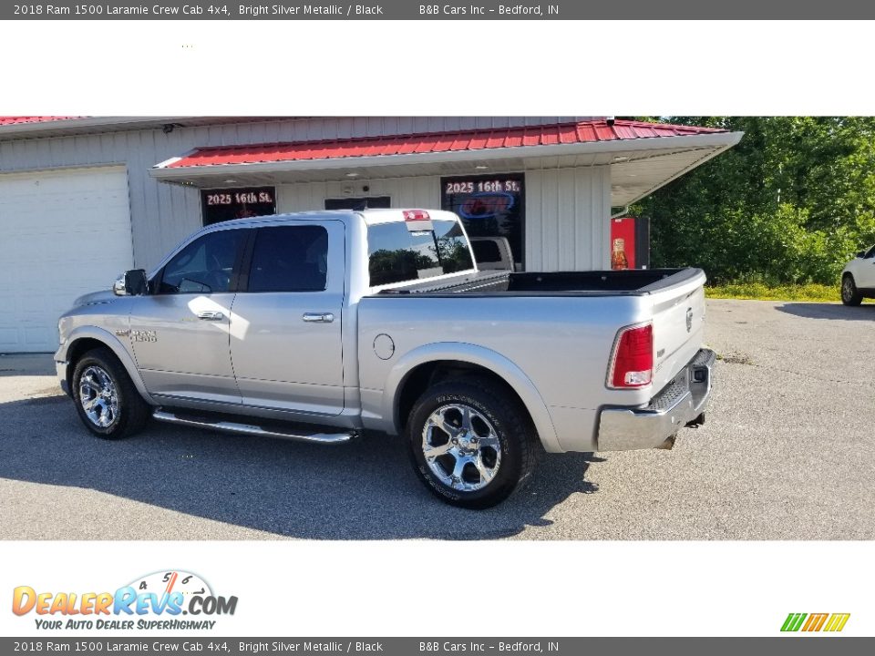 2018 Ram 1500 Laramie Crew Cab 4x4 Bright Silver Metallic / Black Photo #3