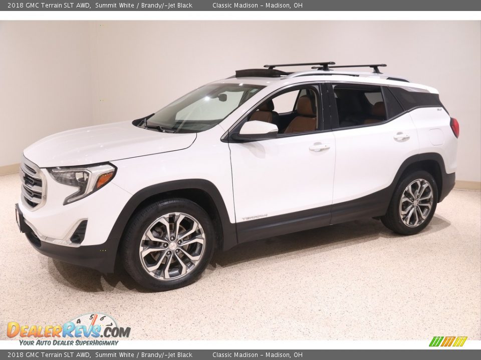 2018 GMC Terrain SLT AWD Summit White / Brandy/­Jet Black Photo #3