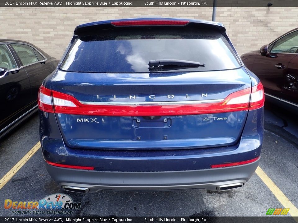 2017 Lincoln MKX Reserve AWD Midnight Sapphire Blue / Cappuccino Photo #3