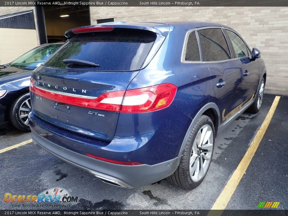 2017 Lincoln MKX Reserve AWD Midnight Sapphire Blue / Cappuccino Photo #4