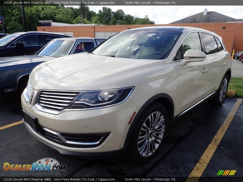 2018 Lincoln MKX Reserve AWD Ivory Pearl Metallic Tri-Coat / Cappuccino Photo #1