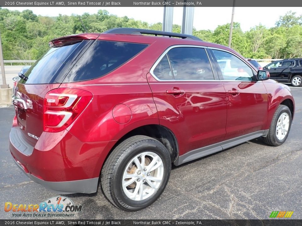 2016 Chevrolet Equinox LT AWD Siren Red Tintcoat / Jet Black Photo #9