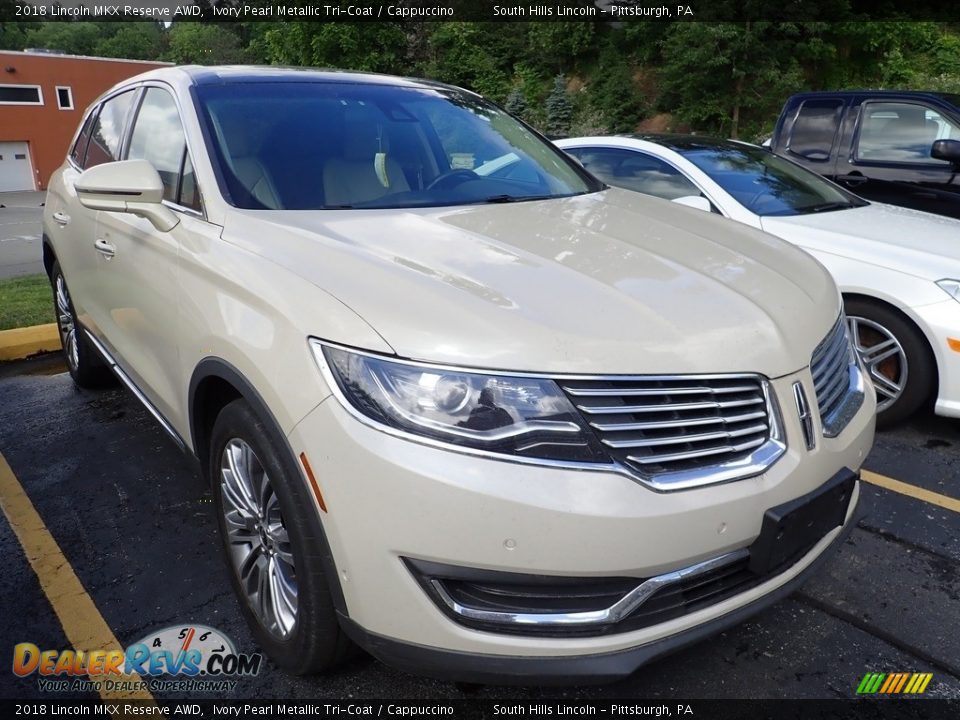 2018 Lincoln MKX Reserve AWD Ivory Pearl Metallic Tri-Coat / Cappuccino Photo #5