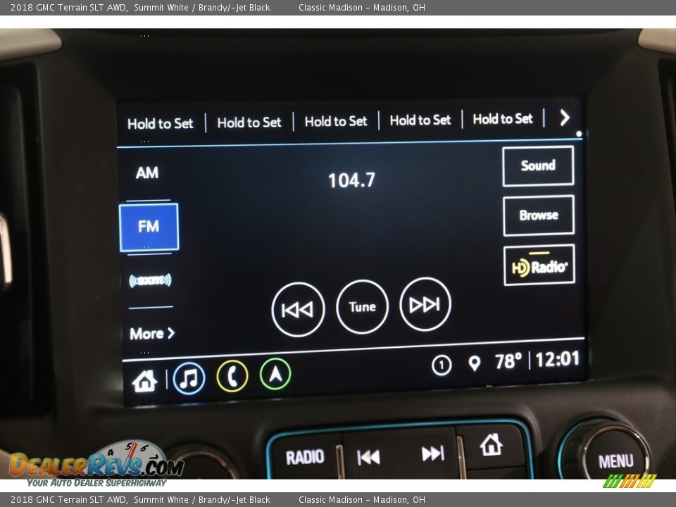 2018 GMC Terrain SLT AWD Summit White / Brandy/­Jet Black Photo #10