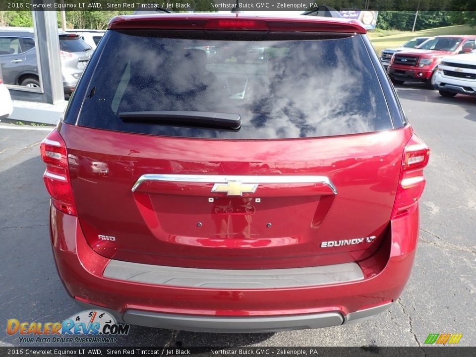 2016 Chevrolet Equinox LT AWD Siren Red Tintcoat / Jet Black Photo #10